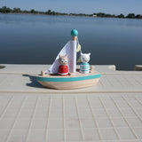 Boats & Buddies Bath Toy - Owl & Cat