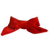 Velvet Bow Clip