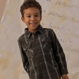 Pocketed Flannel Shirt - Holiday Plaid