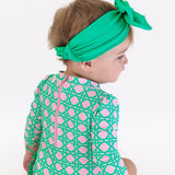 Swim + Active Bow Headband - Bright Green