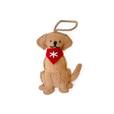 Dog with Bandana Embroidered Ornament