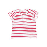 Stripe Vintage Red Pocket Tee + Short Set