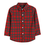 Christmas Plaid Tartan Boy Dress Shirt