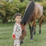 On the Farm Bamboo Zipper Pajama