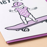 Baby on Board Skateboard Card