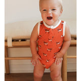 Longhorn Bamboo Henley Onesie
