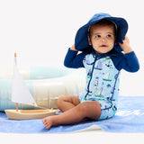One Piece Rash Guard Swimsuit - Sweet Sails