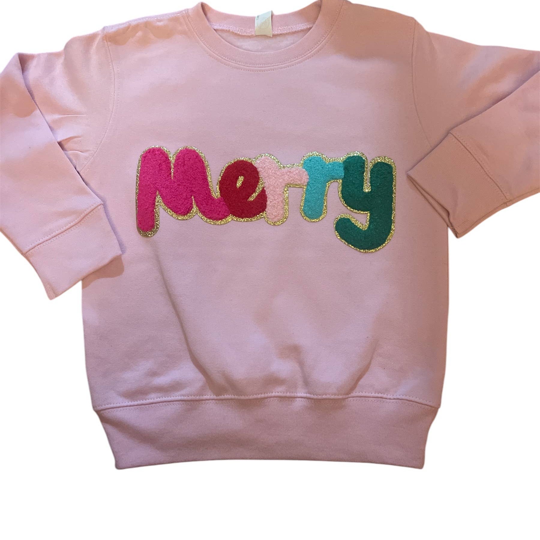 Merry Pink Chenille Sweathshirt