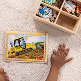Construction Wooden Jigsaw Puzzles in a Box
