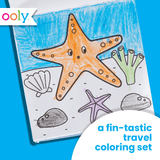 Sea Life Carry-Along Coloring Book Set