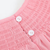 Pink Hearts Smocked Romper