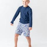 Long Sleeve Rash Guard - Navy