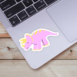 Pink Dinosaur Sticker