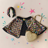 Love Heart Gold Glitter Bag