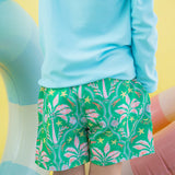 Performance Hybrid Swim Trunks - Coconut Cabana