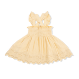 Italian Straw Muslin Smocked Top + Bloomer