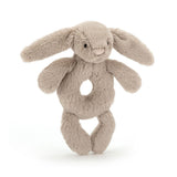 Bashful Bunny Ring Rattle - Beige