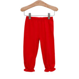 Bloomer Ruffle Pants - Red