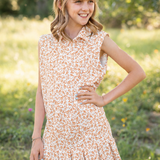 Kickoff Polo Sleeveless Dress - Burnt Orange