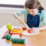 Wooden Play Cutting Food