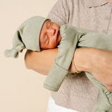 Collins Plush Knit Top Knot Hat