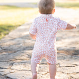 Kickoff Polo Short Sleeve Romper - Burnt Orange