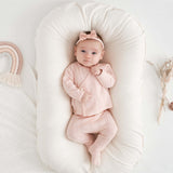 Pale Pink Pointelle Layette Gift Set - Newborn