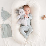 Pale Blue Pointelle Layette Gift Set - Newborn