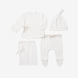 White Pointelle Layette Gift Set - Newborn