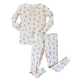 Pink Boots Ribbed Two Piece Set