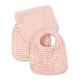 Reversible Bib + Burp Set - Blush