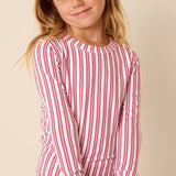Holiday Stripes Kid's Pajama Set