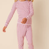 Holiday Stripes Kid's Pajama Set