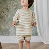 Wesley Striped Short - Hay + Cloud