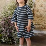 Leith Waffle Short - Dreamer Stripe Captain