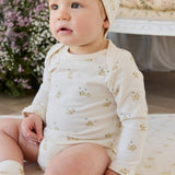 Cassius Long Sleeve Bodysuit - Playful Honey