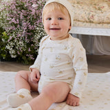 Cassius Long Sleeve Bodysuit - Playful Honey
