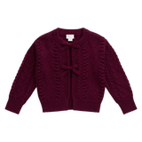 Josephine Knitted Cardigan - Mulberry Wood