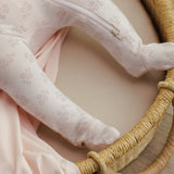 Pink Blossom Modal Zip Footie