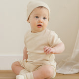 Baby Beanie - Heathered Natural