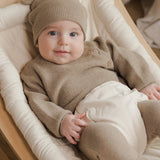 Baby Bear Beanie - Heathered Mocha