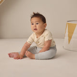 Short Sleeve Bodysuit Pack - Race Car + Oat Micro Stripe