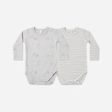 Jersey Bodysuit Pack - Squirrel + Cloud Stripe
