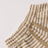 Boxy Pocket Tee + Short Set - Honey Stripe