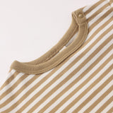 Boxy Pocket Tee + Short Set - Honey Stripe