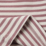 Ruffle Cozy Set - Mulberry Stripe