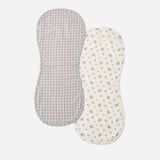 Burp Cloth Pack - Winter Berry + Blue Gingham