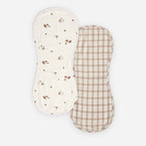 Burp Cloth Pack - Woodland + Rustic Plaid