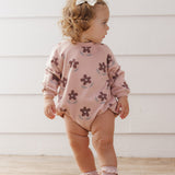 Crew Neck Romper - Daisy