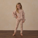 Coast Ribbed Legging - Clay Stars